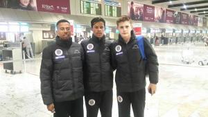 Off to Holland, Nelson, Safwan and Jake.